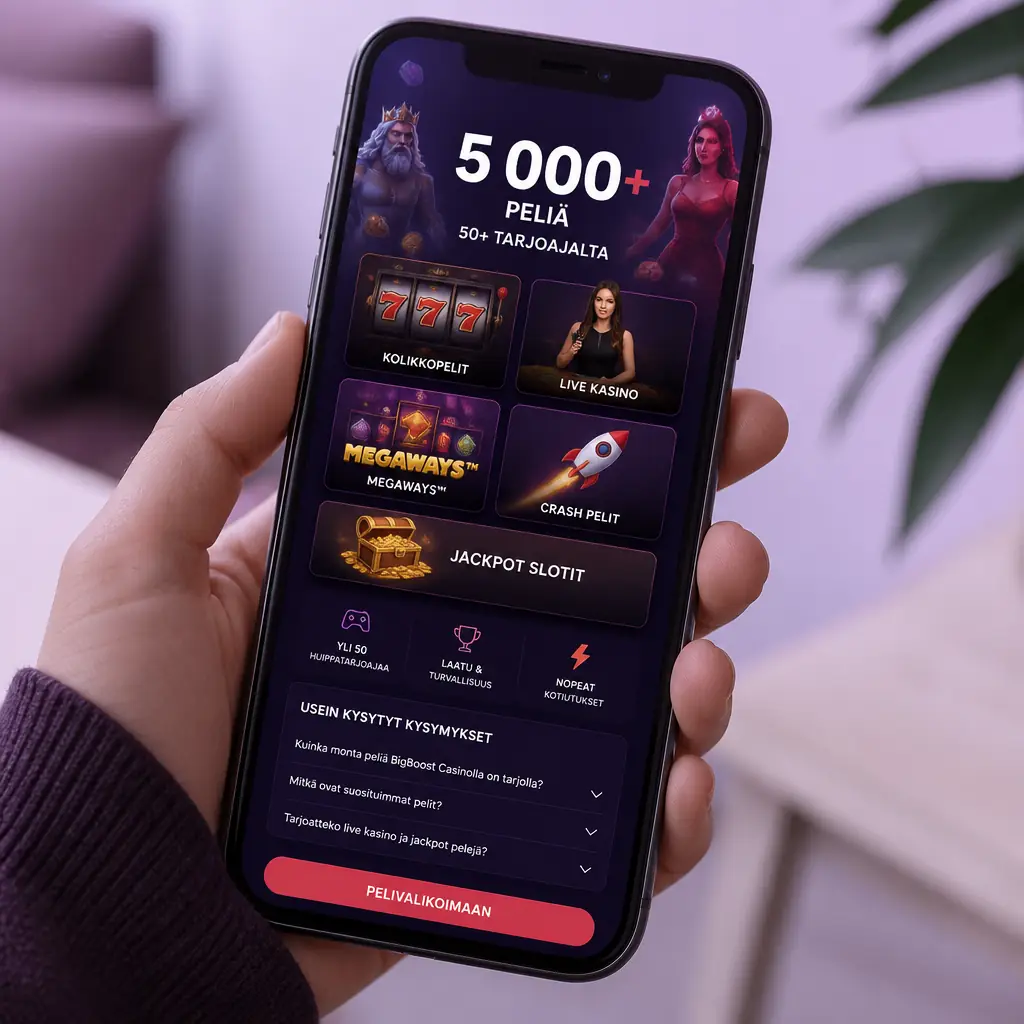 BigBoost pelejä: 5 000+ kolikkopeliä ja live-pelit visual guide for BigBoost Casino